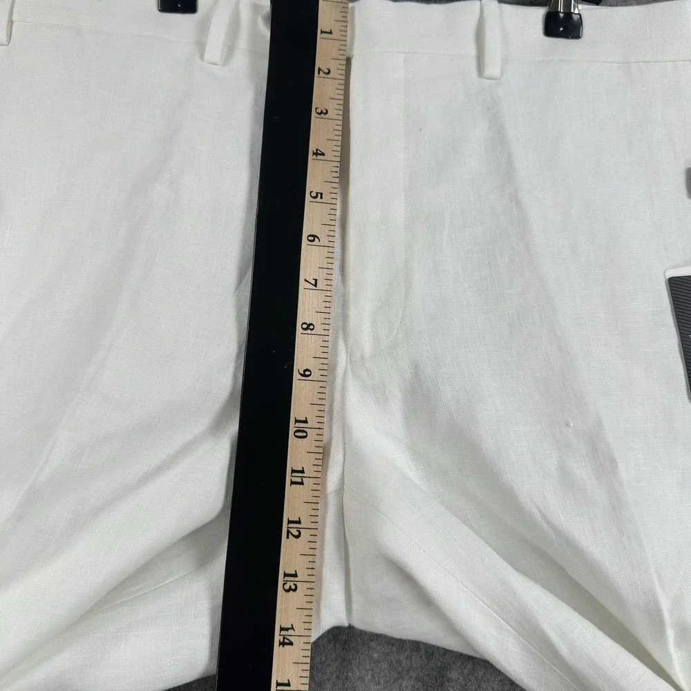 Lauren Ralph Lauren Linen Dress Pants Mens 40x30 White UltraFlex Classic Fit